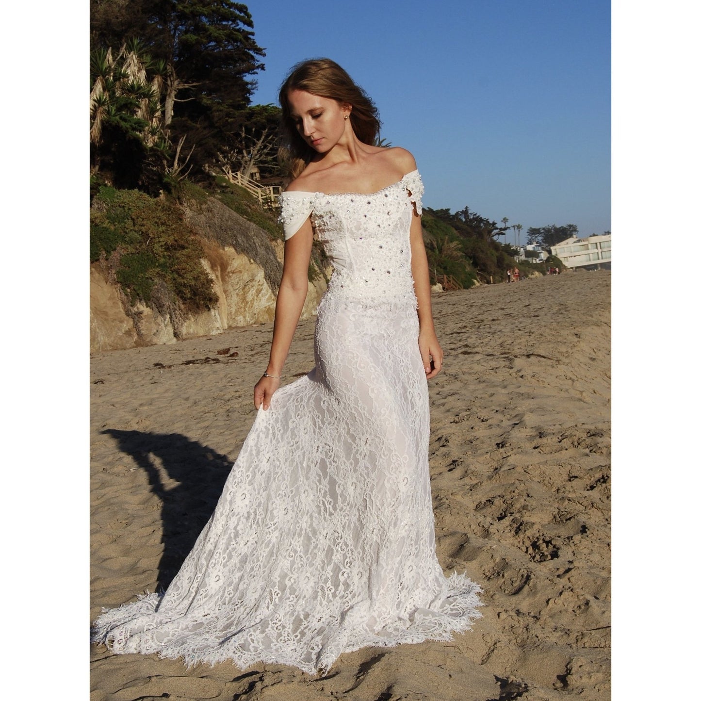 French Lace Wedding Dress, One of a kind! - Sara Lauren USA