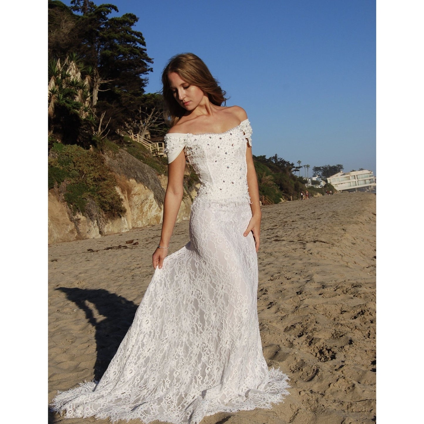 French Lace Wedding Dress, One of a kind! - Sara Lauren USA