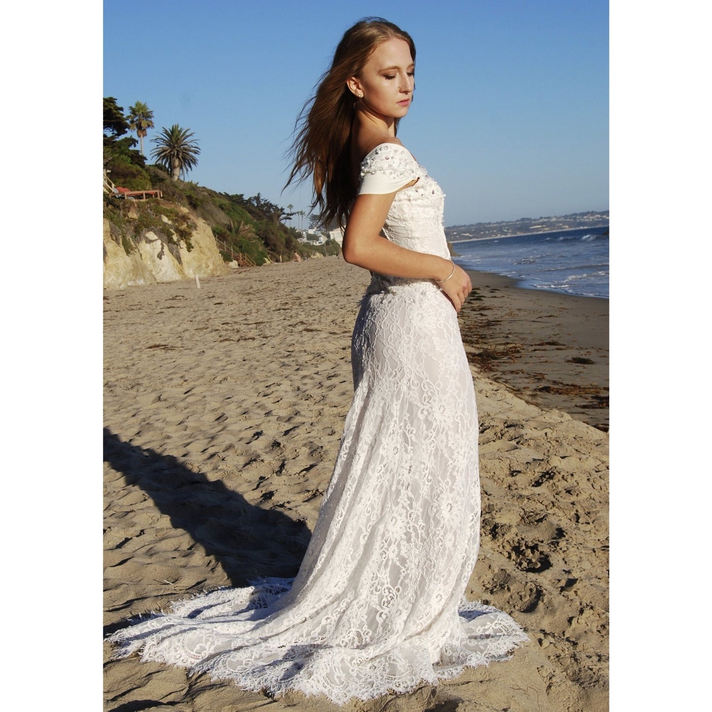 French Lace Wedding Dress, One of a kind! - Sara Lauren USA