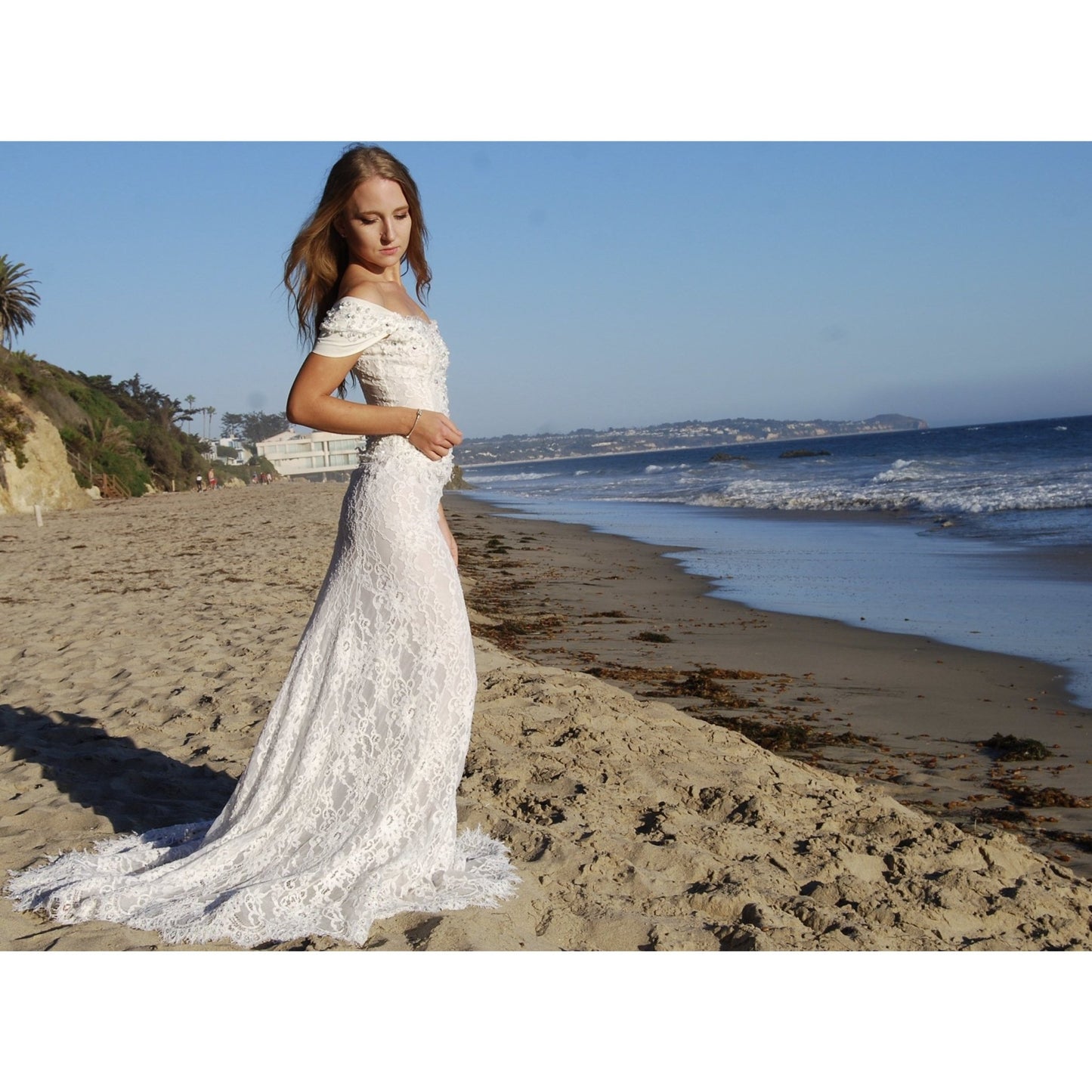 French Lace Wedding Dress, One of a kind! - Sara Lauren USA