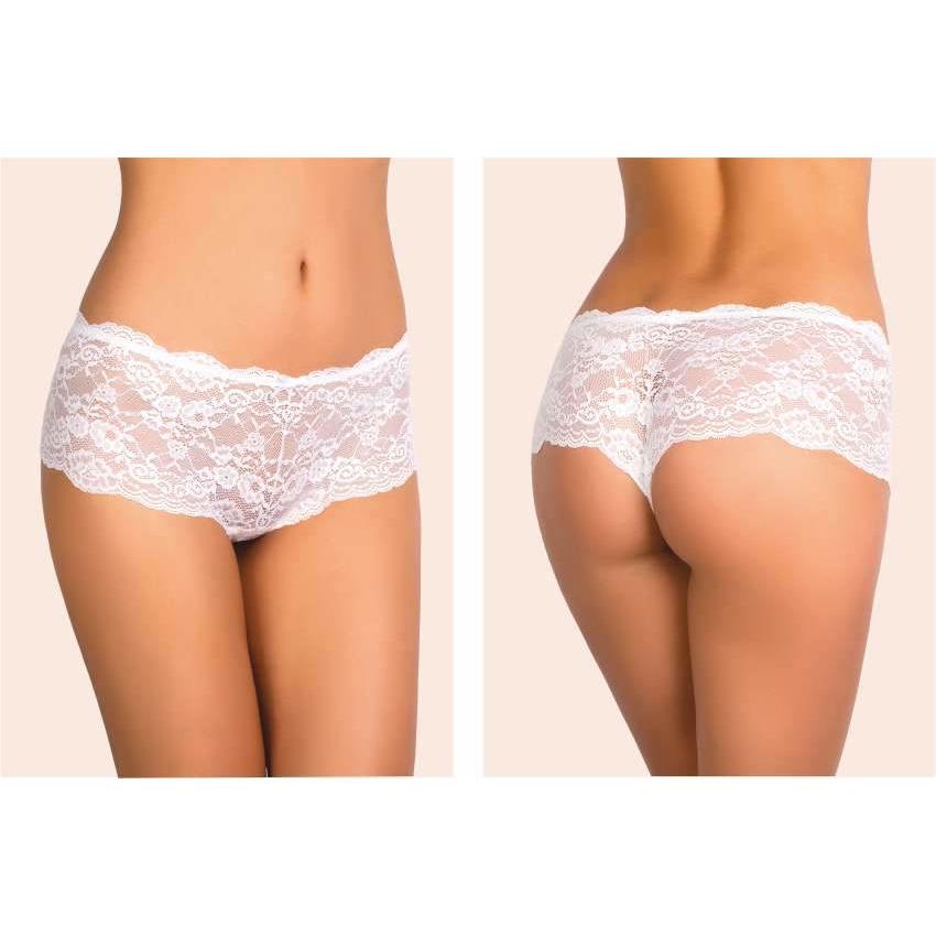 Grazia beautiful lace Panty in black or white colors - Sara Lauren USA