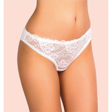 Load image into Gallery viewer, Nasturtium, White Lace &amp; Microfiber Panty - Sara Lauren USA